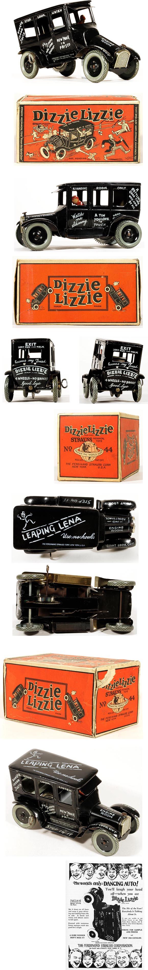 1925 Strauss, Dizzie Lizzie (Leaping Lena) in Original Box